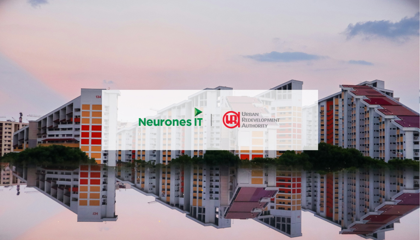 Neurones IT Asia wins first Singapore government IT contract with URA, shown with public housing (HDB) view